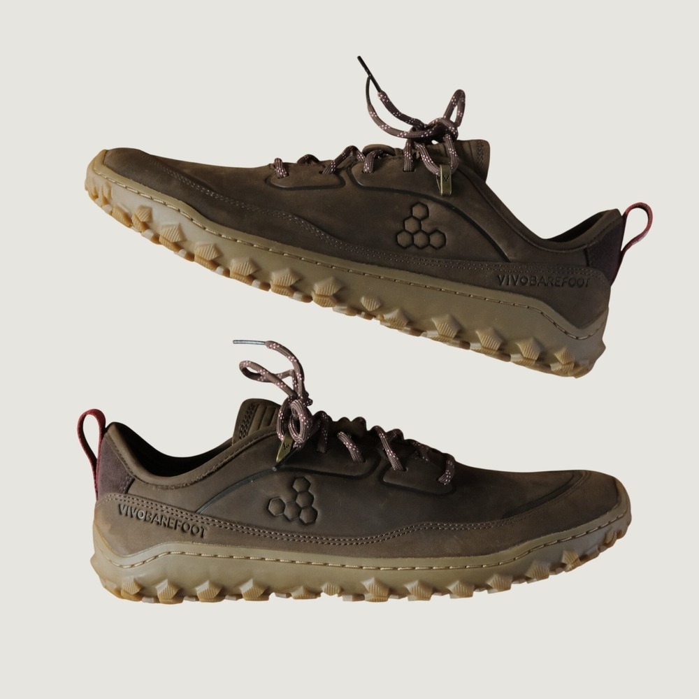 Vivobarefoot Tracker Low II Womens Brown Leather Hiking Boot Gorpcore 40 Outdoor